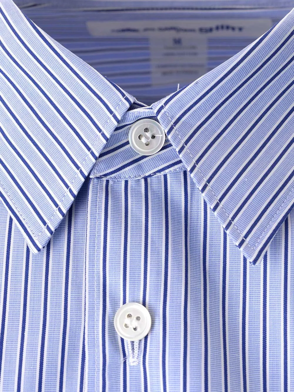 Striped Cotton Shirt Classic White sold by Wanan Luxury product image thumbnail 3