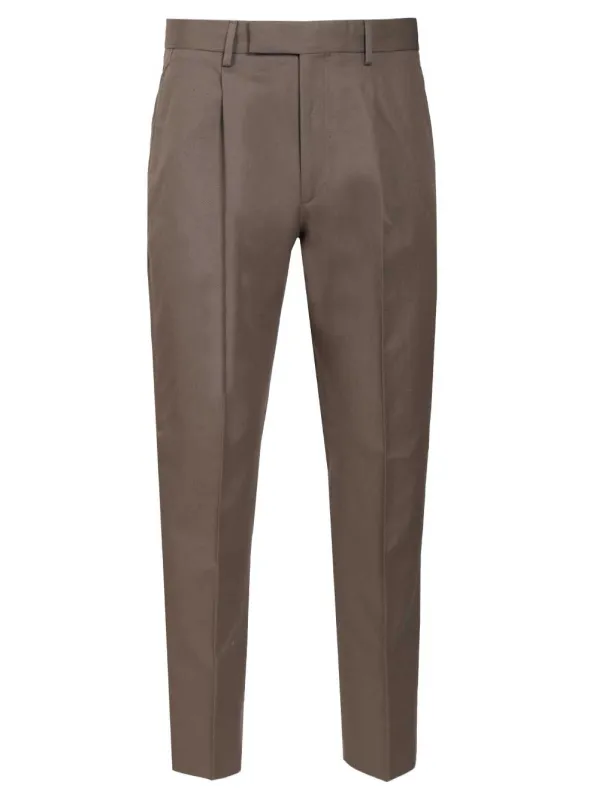 Tailored Trousers Brown made by Ermenegildo Zegna