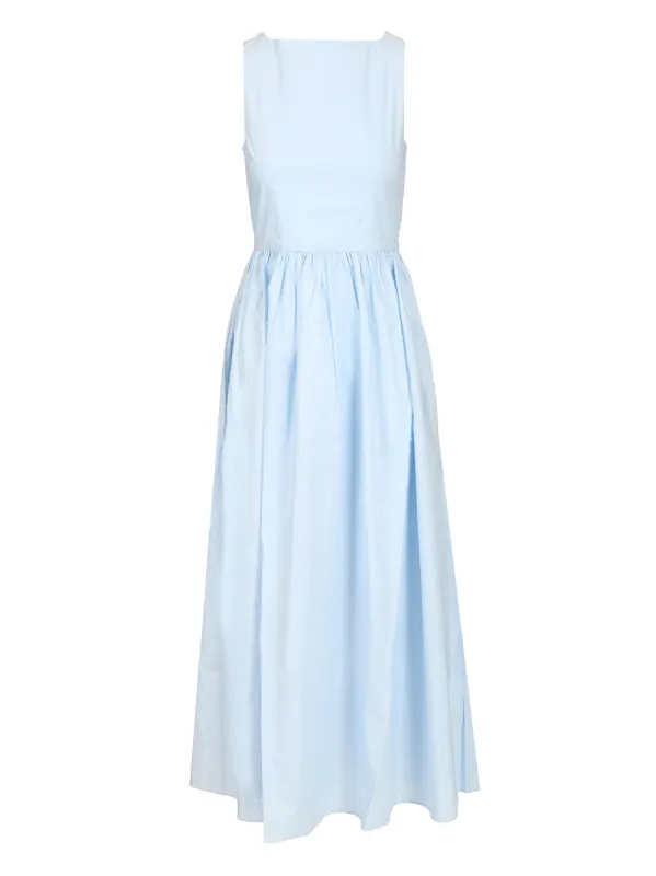 Tie-Back Midi Dress Dresses Light Blue made by Matteau