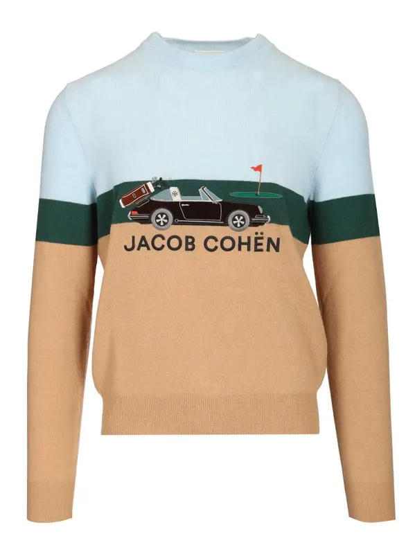 Wool And Cashmere Sweater Knitwear Multicolor made by Jacob Cohen