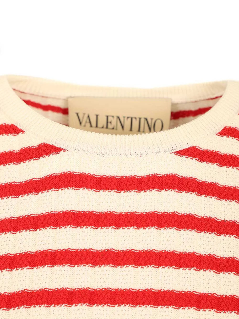 Ribbed And Striped Cotton T-Shirt Multicolor sold by Wanan Luxury product image thumbnail 4