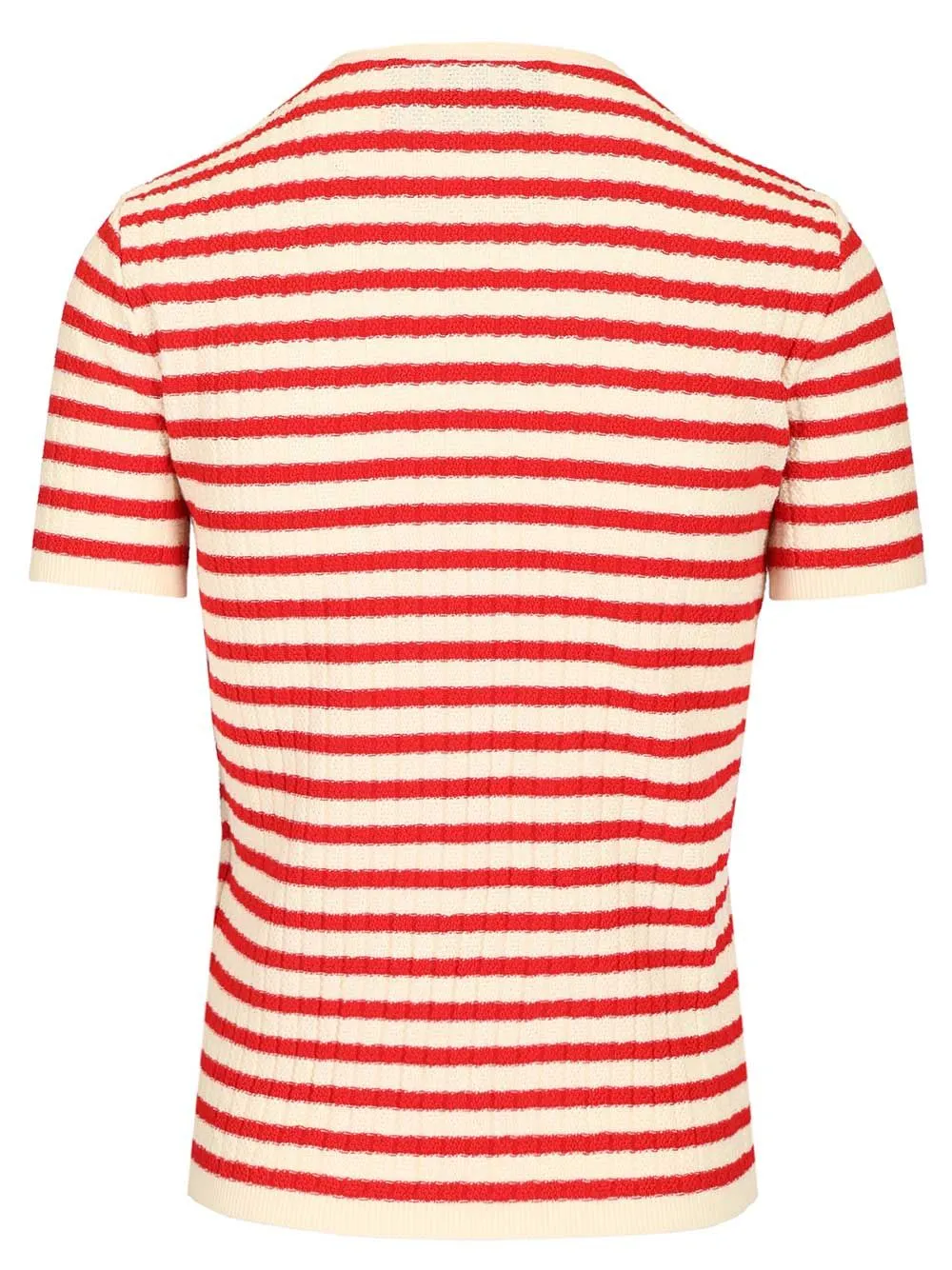 Ribbed And Striped Cotton T-Shirt Multicolor sold by Wanan Luxury product image thumbnail 2