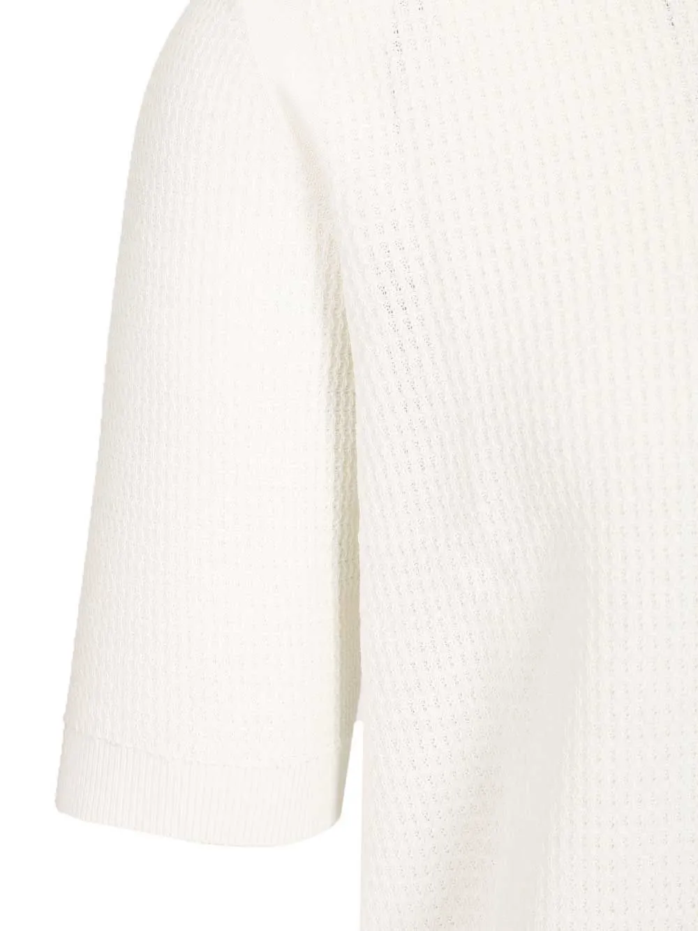 Waffle Polo Shirt White sold by Wanan Luxury product image thumbnail 4