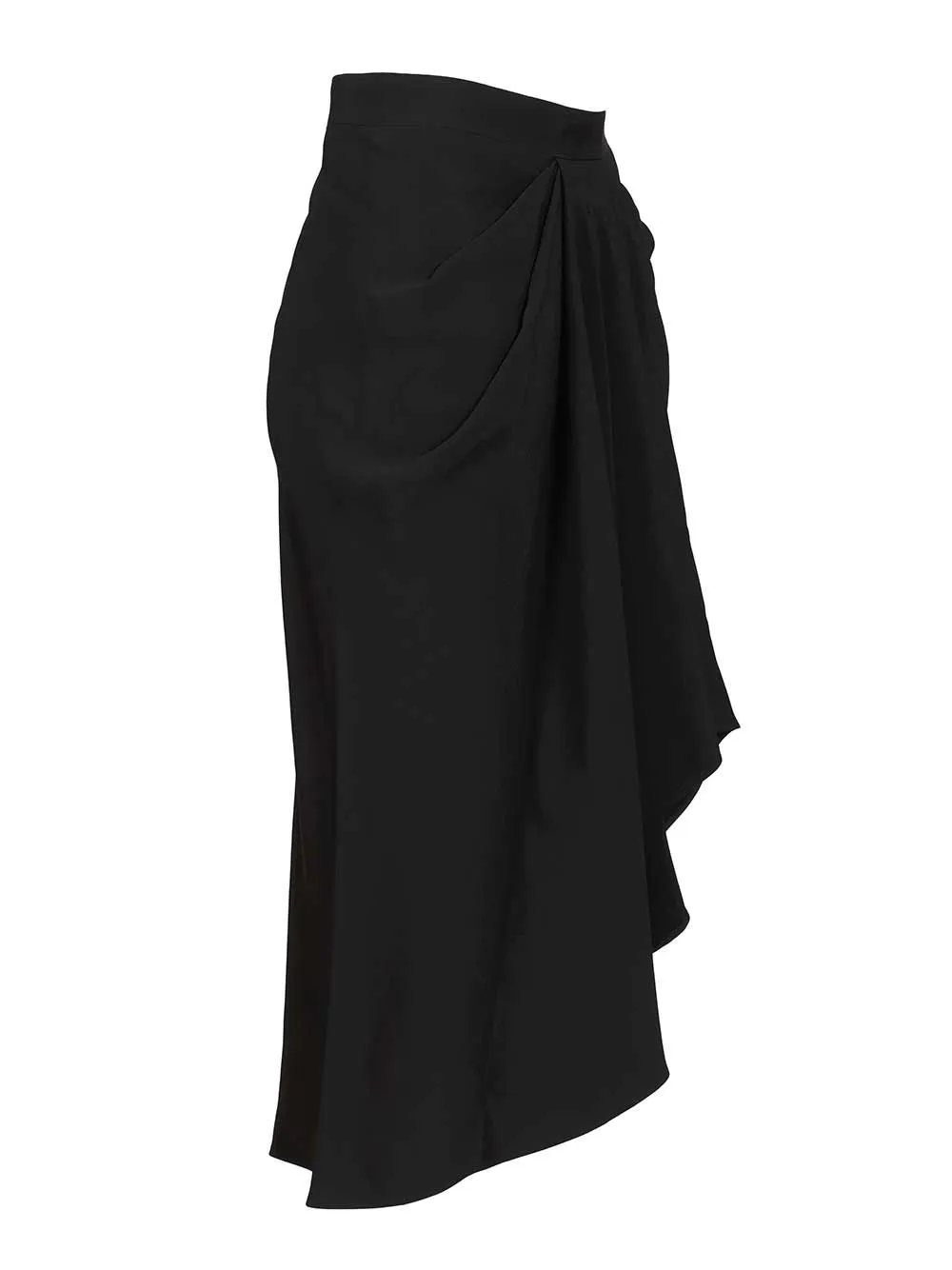 CrêPe Cady Midi Skirt Skirts Black sold by Wanan Luxury product image thumbnail 3