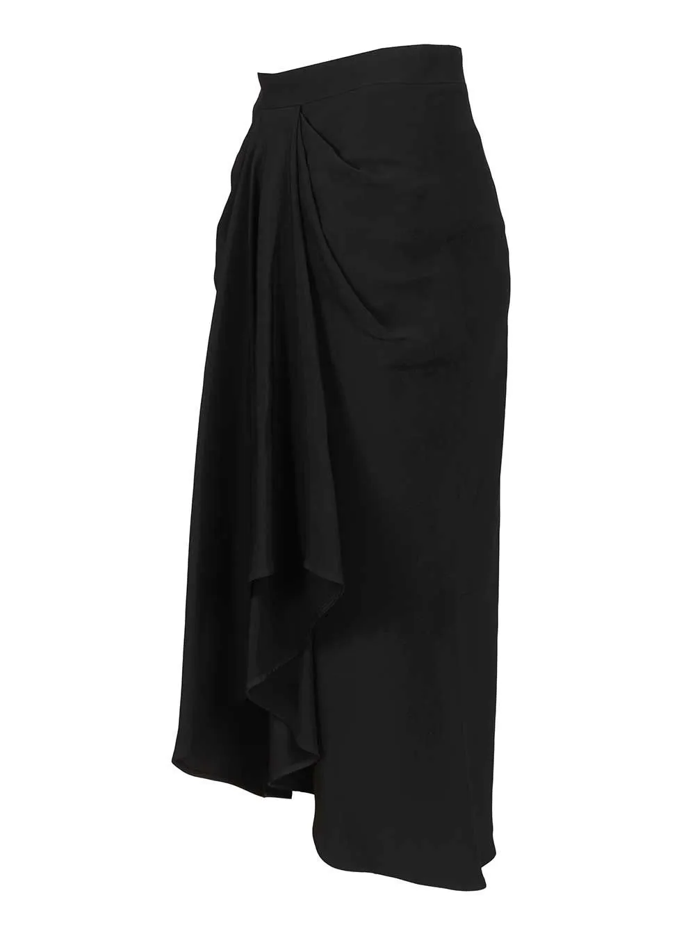 CrêPe Cady Midi Skirt Skirts Black sold by Wanan Luxury product image thumbnail 4