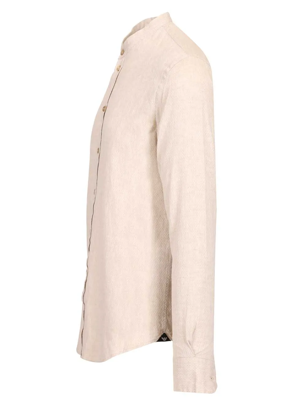 Mandarin Collar Shirt Shirts Beige sold by Wanan Luxury product image thumbnail 3