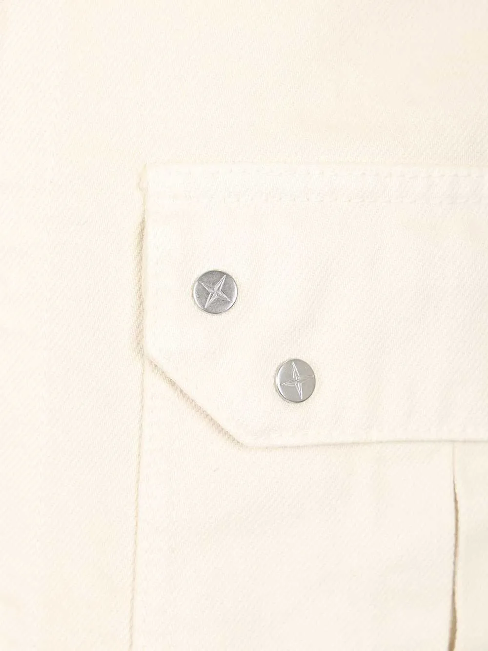 Cotton Denim Overshirt Shirts White sold by Wanan Luxury product image thumbnail 4