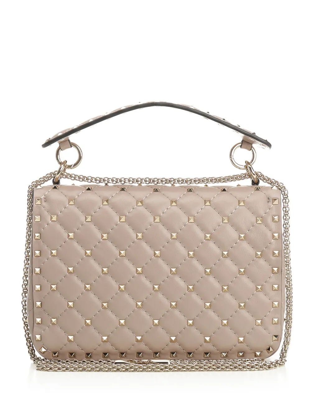 Rockstud Spike Shoulder Bags Beige sold by Wanan Luxury product image thumbnail 3