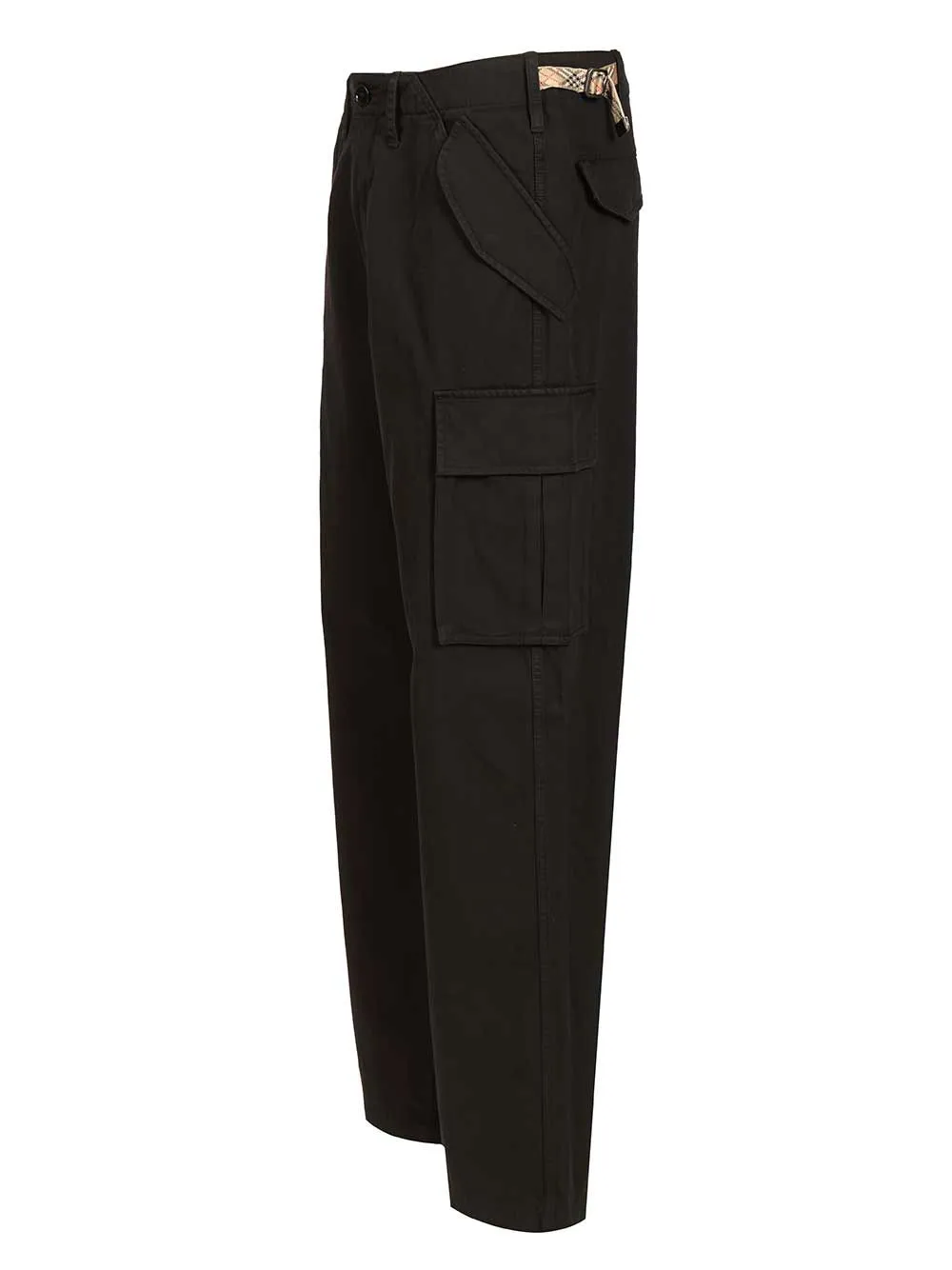Cargo Crafted From Cotton Twill Trousers Black sold by Wanan Luxury product image thumbnail 3