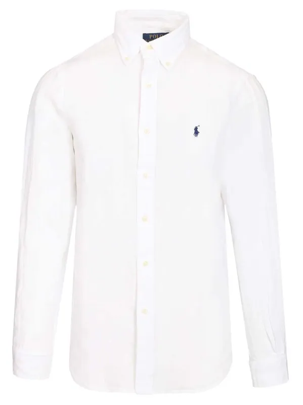 Lightweight Linen Shirt Shirts White made by Polo by Ralph Lauren