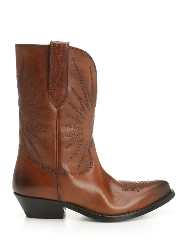 Wish Star Boots Brown made by Golden Goose