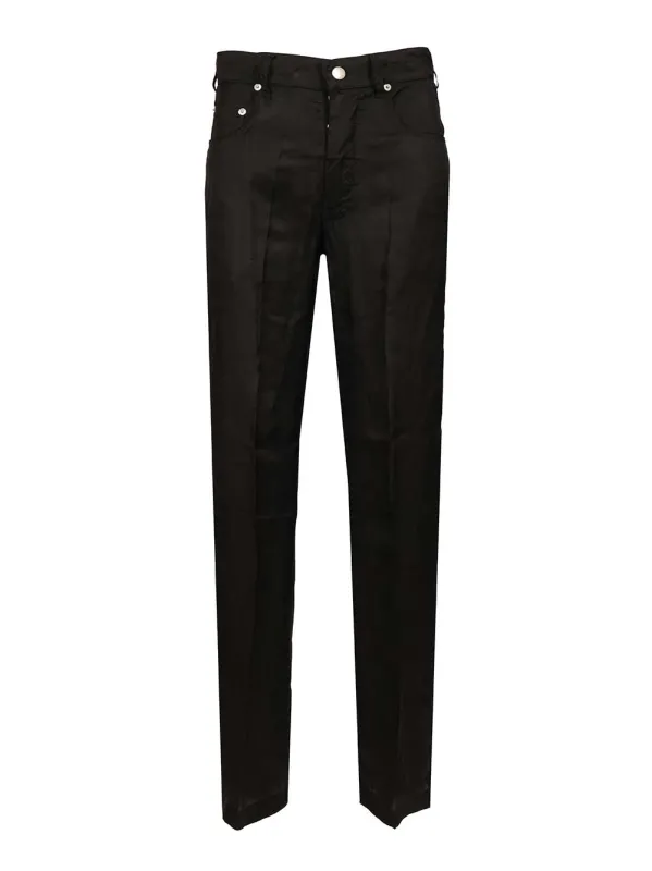 Rick Owens Women Geth Jeans Trousers Black made by Rick Owens