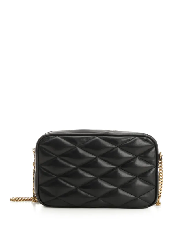 Quilted Leather Camera Bag Small Leather Goods Black made by Yves Saint Laurent