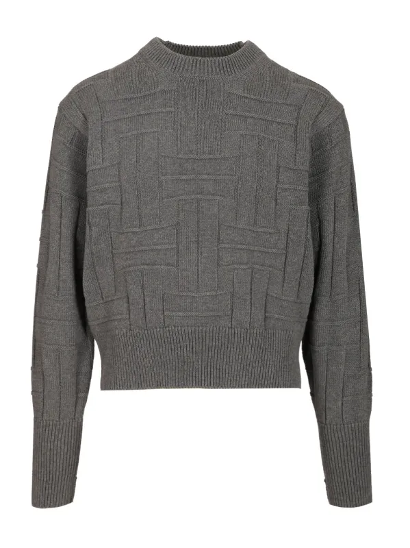 Kenzo Weave Knitwear Grey made by Kenzo