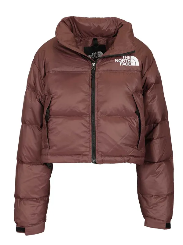 Nuptse Short Jacket Coats Brown made by The North Face