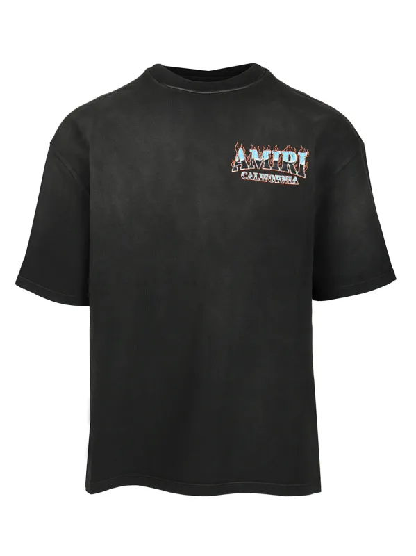 Amiri Sunny Place Oversized T-Shirt Black made by AMIRI