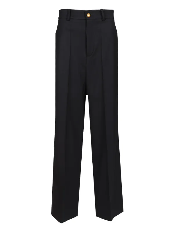 Wide-Leg Trousers Blue made by P.A.R.O.S.H.