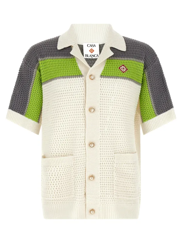 Stripe Crochet Shirt And Blouse Multicolor sold by Wanan Luxury