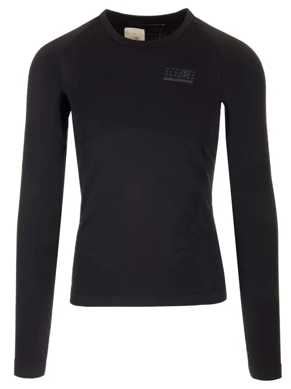 Mm6 X Salomon Gore-Tex Long Sleeve T-Shirt Knitwear Black made by Maison Margiela