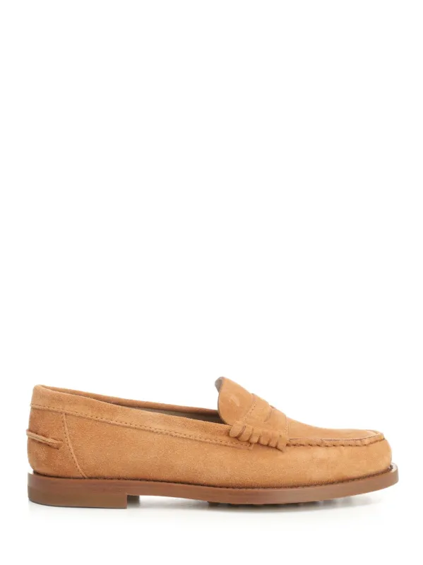 Suede Moccasins Scarpe Basse Brown made by Tod's