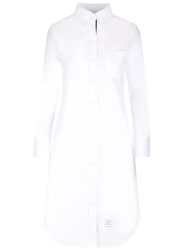 Long Shirt Dress Shirt Dresses White made by Wanan Luxury