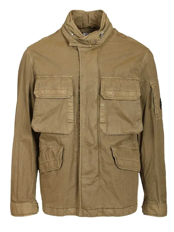 50 Threads Wax Field Jacket Jackets Brown made by C.P. Company
