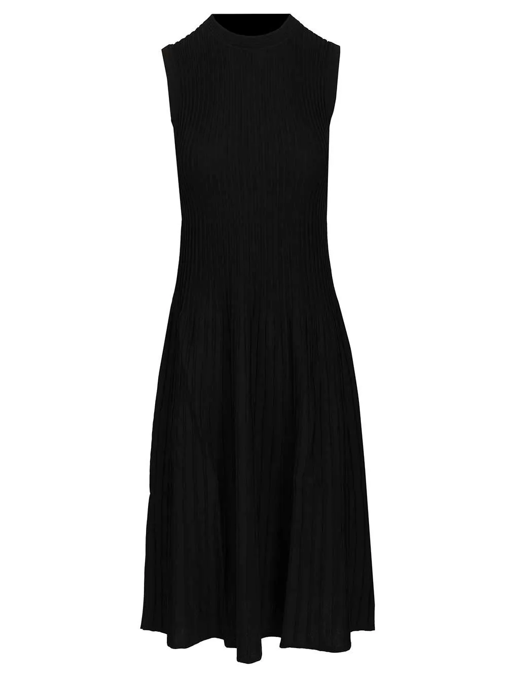 Dress In Viscose CrêPe Yarn Dresses Black sold by Wanan Luxury