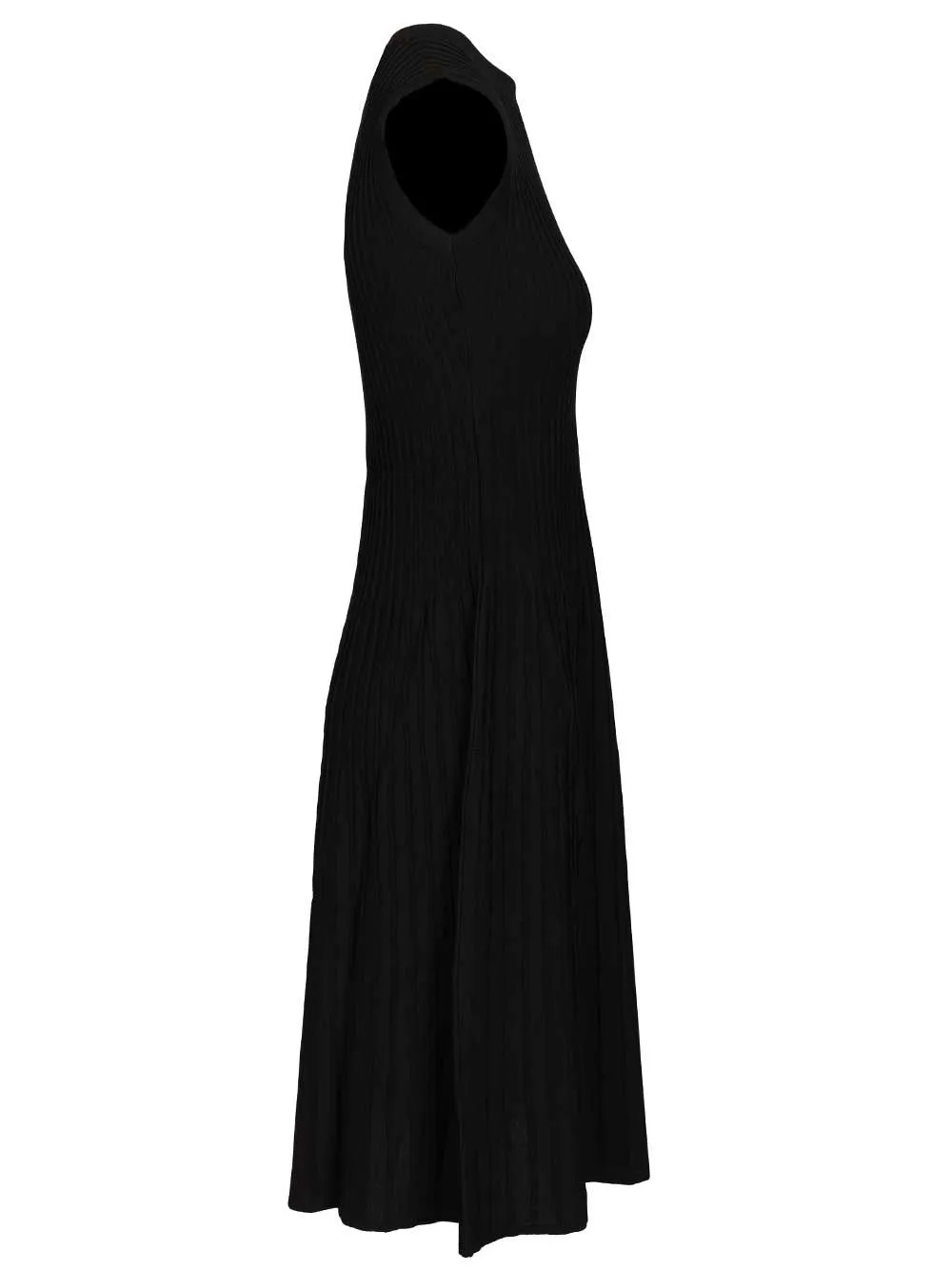 Dress In Viscose CrêPe Yarn Dresses Black sold by Wanan Luxury product image thumbnail 3