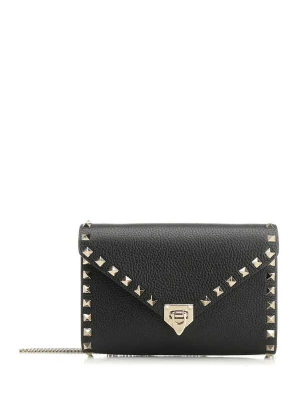 Rockstud Small Leather Goods Black made by Valentino Garavani