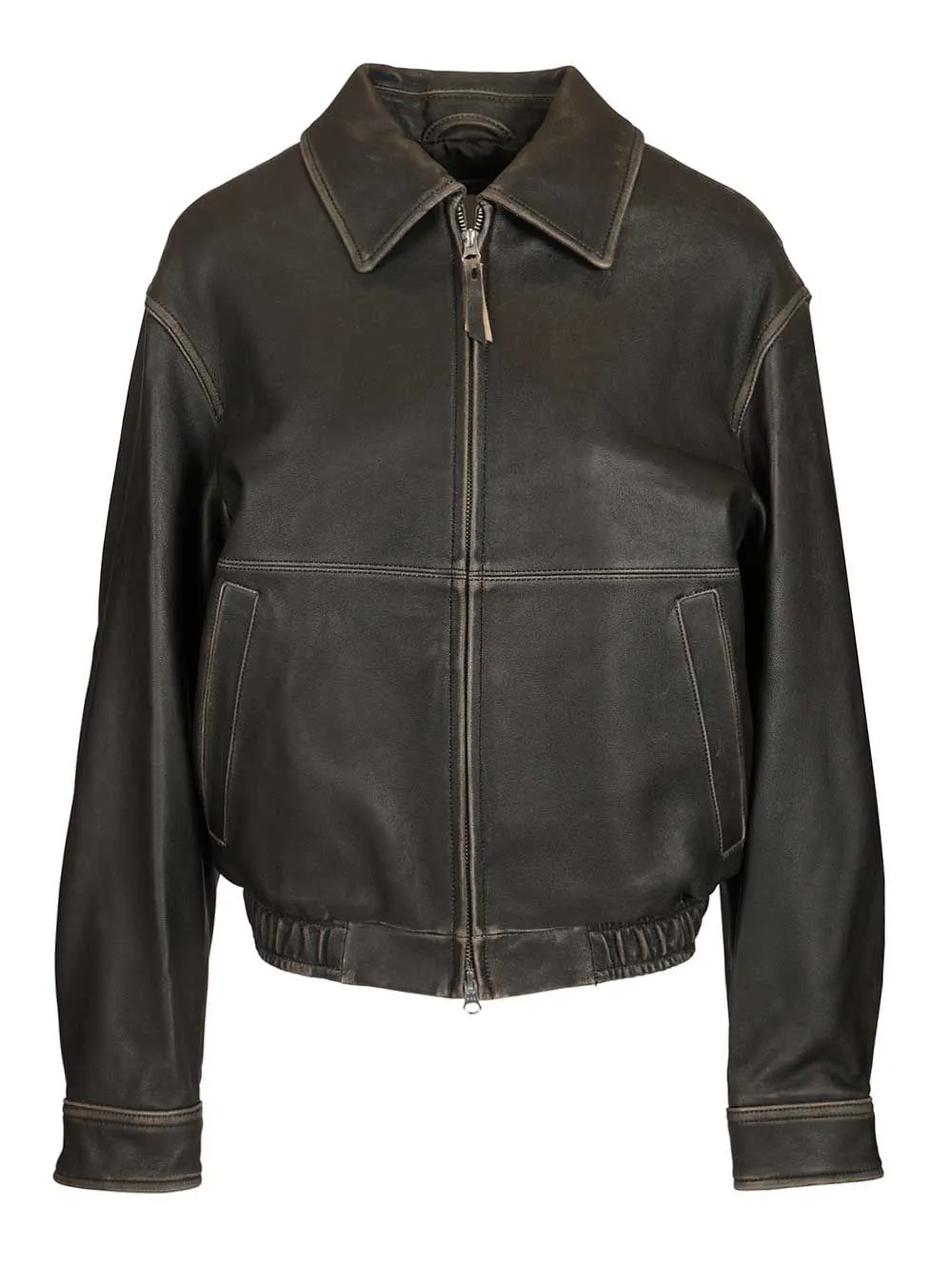 Drizzler Leather Jacket Jackets Black sold by Wanan Luxury