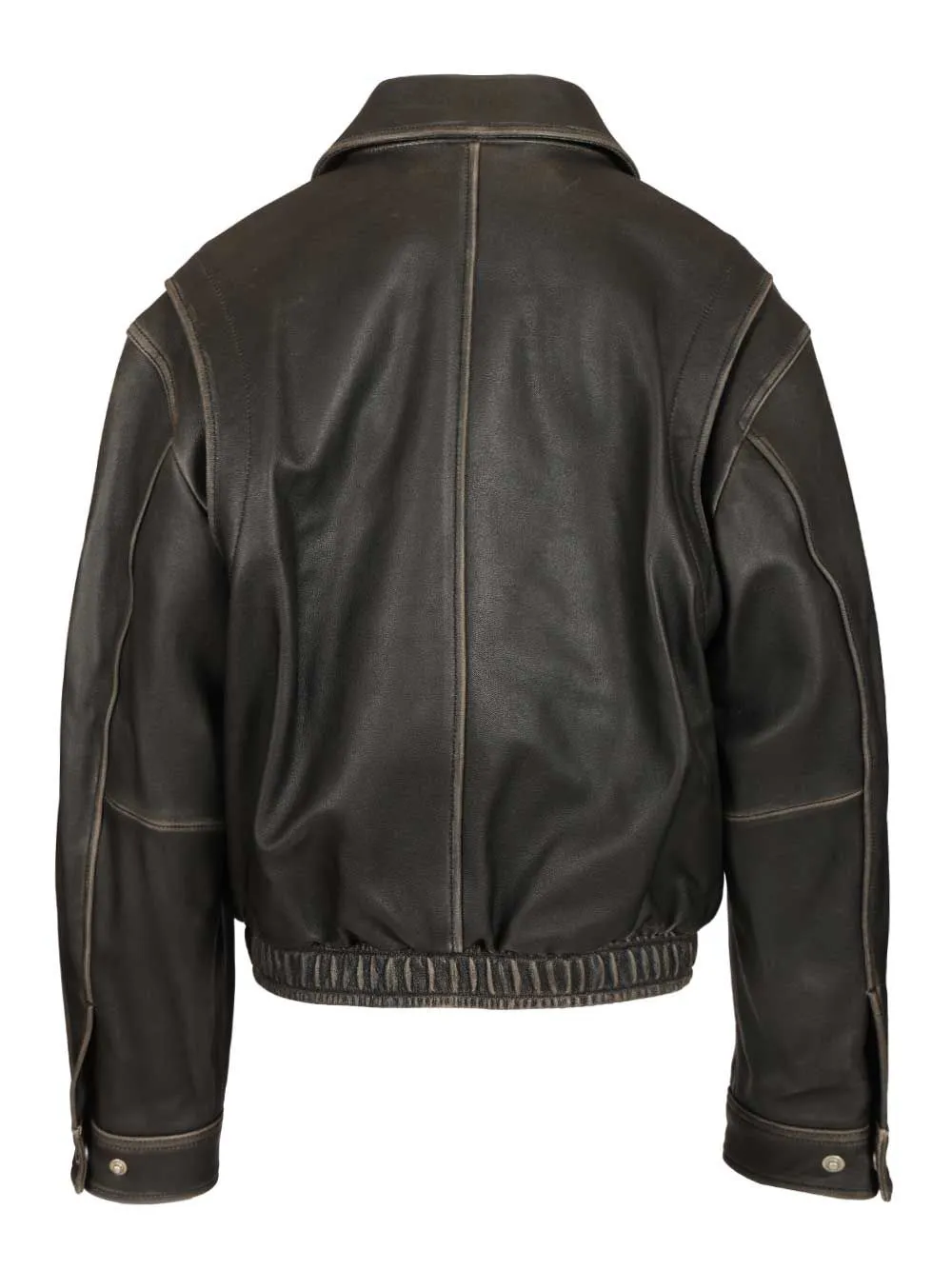 Drizzler Leather Jacket Jackets Black sold by Wanan Luxury product image thumbnail 2