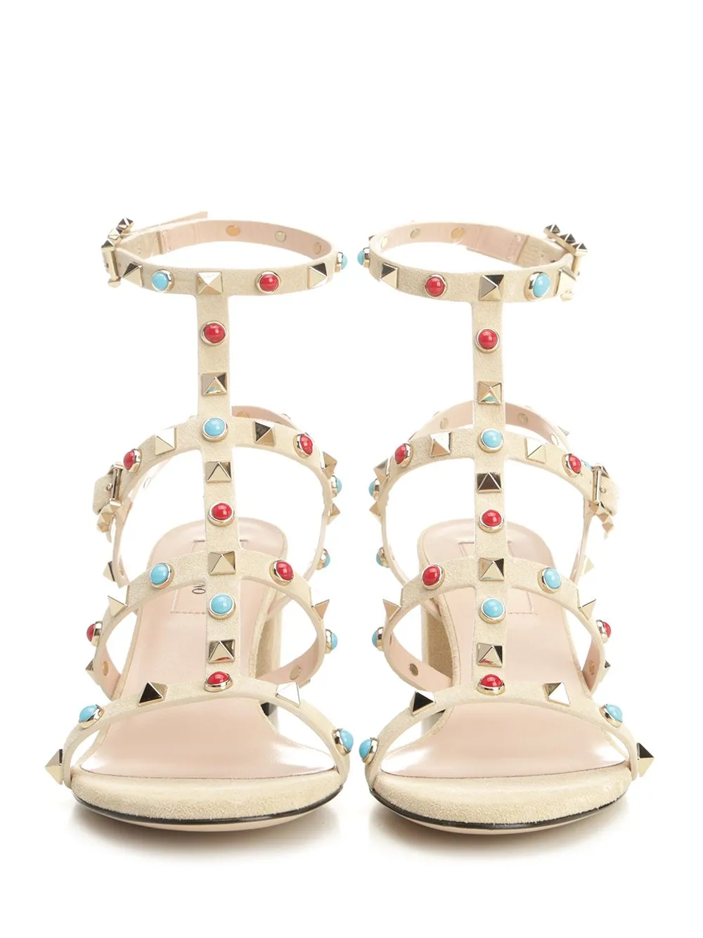 Rockstud Suede Sandals Beige sold by Wanan Luxury product image thumbnail 5