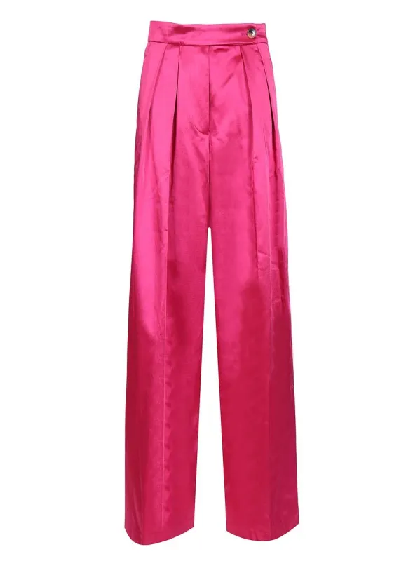 Wide Pink Trousers Rose made by Dries Van Noten