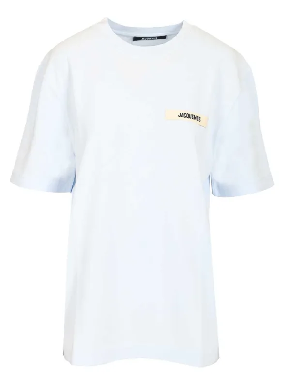 Cotton T-Shirt Light Blue made by Jacquemus