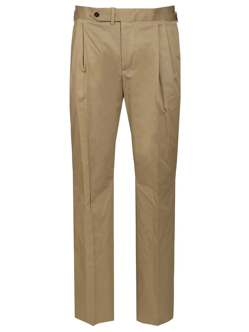 Stretch Gabardine Trousers Green sold by Wanan Luxury
