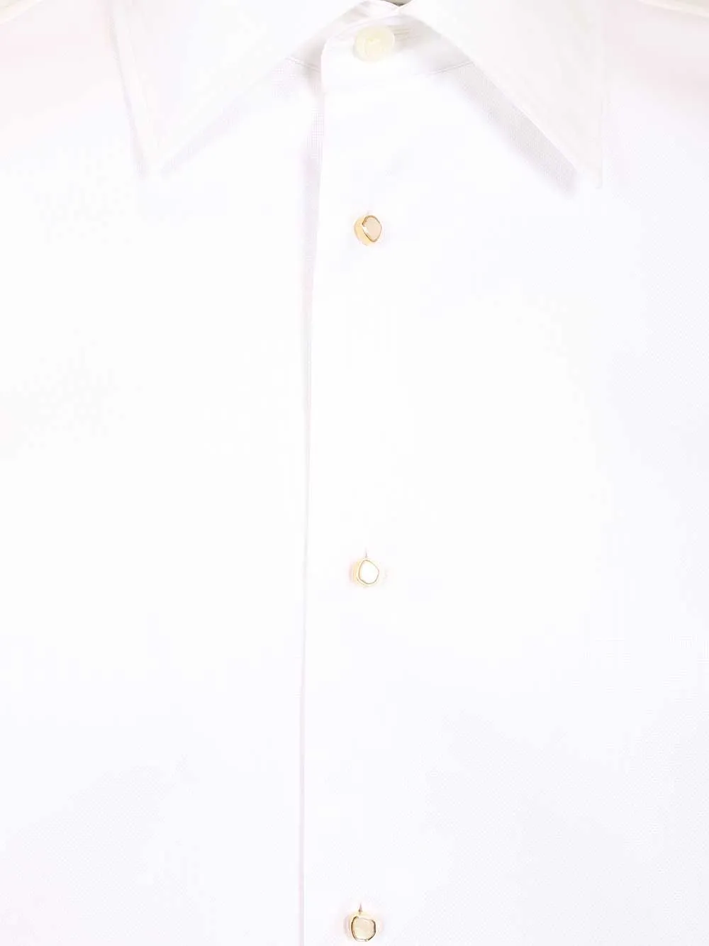 Slim-Fit Cotton Tuxedo Shirt Shirts White sold by Wanan Luxury product image thumbnail 5