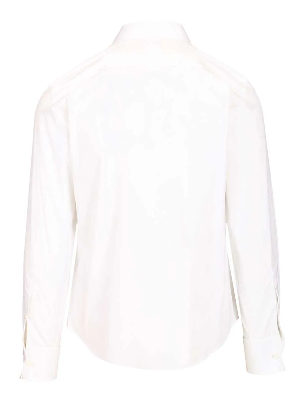 Slim-Fit Cotton Tuxedo Shirt Shirts White sold by Wanan Luxury product image thumbnail 2