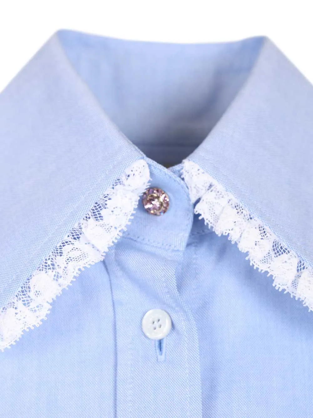 Oxford Cotton Shirt Shirts Light Blue sold by Wanan Luxury product image thumbnail 4