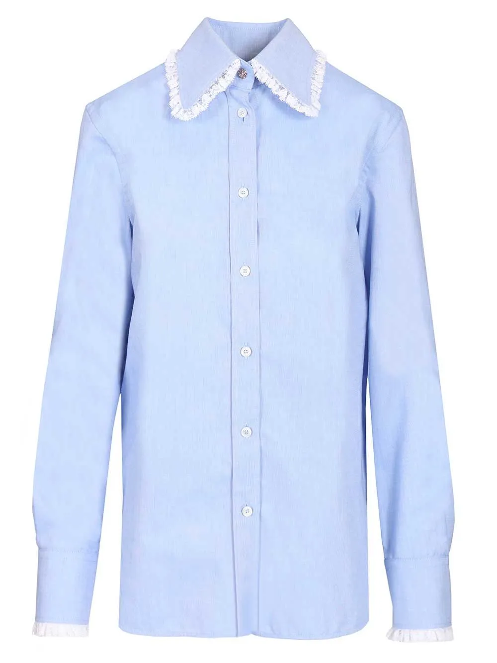 Oxford Cotton Shirt Shirts Light Blue sold by Wanan Luxury