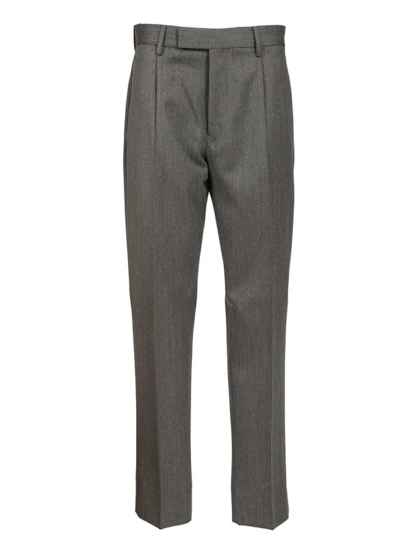 Wool Trousers Grey sold by Wanan Luxury