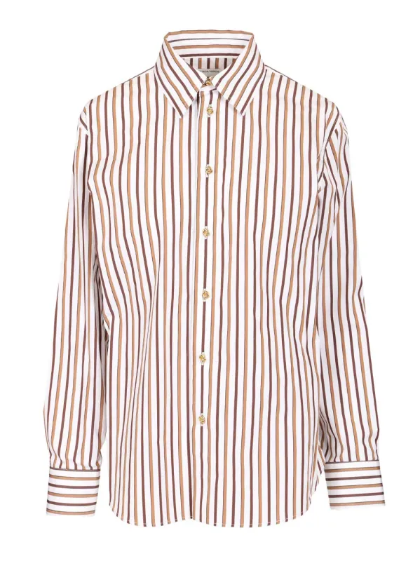 Striped Cotton Poplin Shirt Shirts Multicolor sold by Wanan Luxury