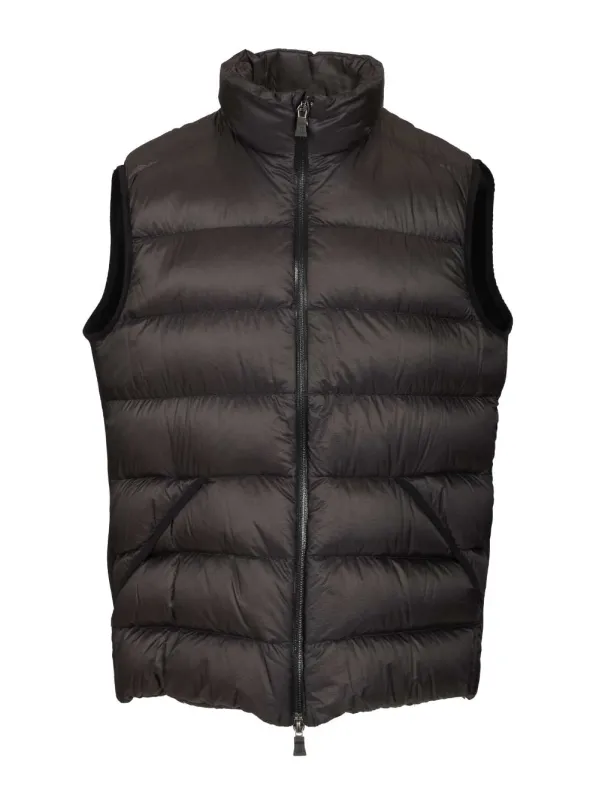 Padded Vest In Tech Nylon Jackets Black made by Herno