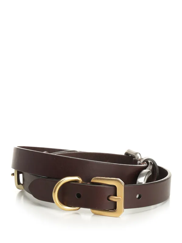 Leather Belt Belts Brown made by Etro