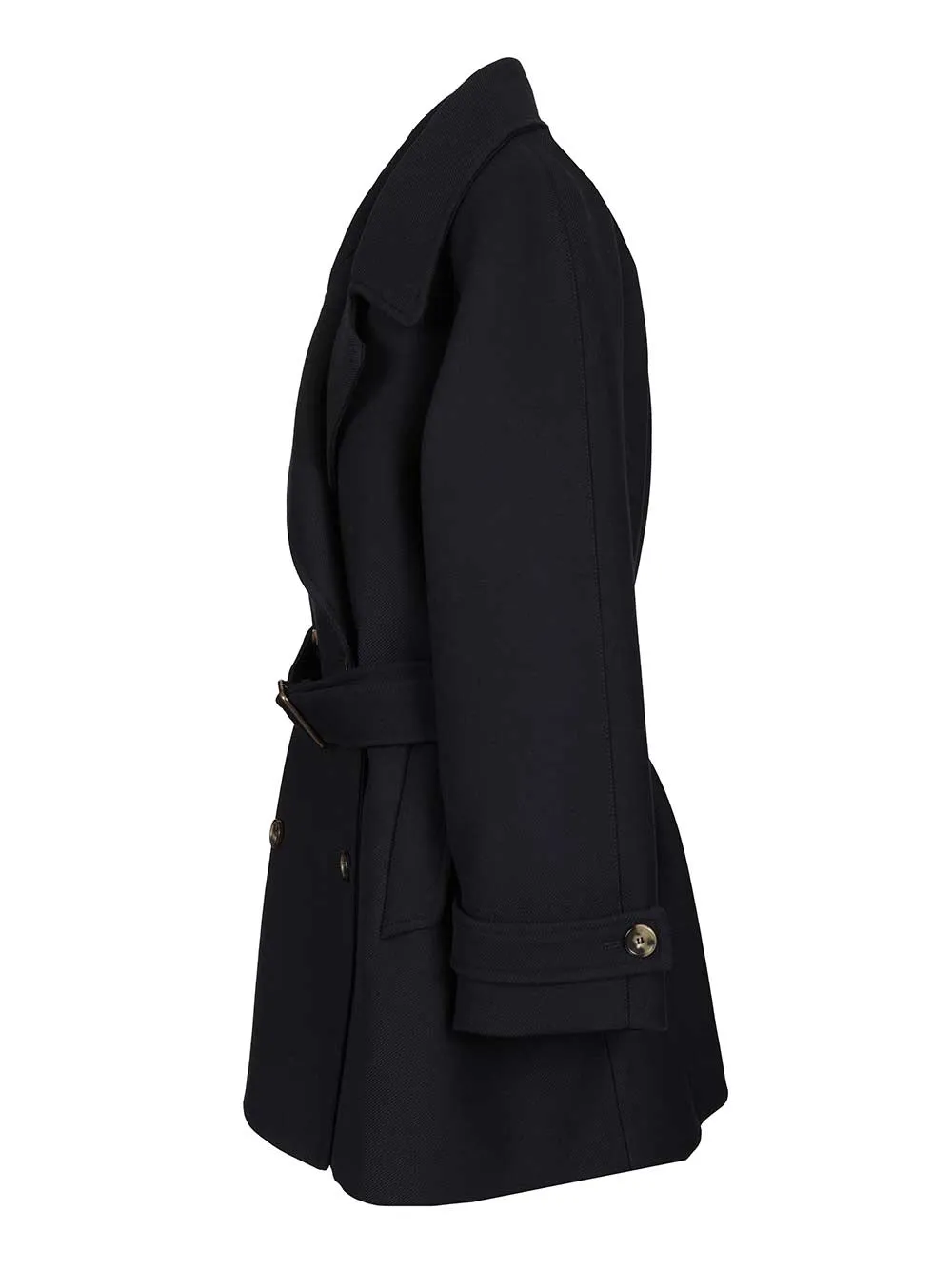 Double-Breasted Coat Coats Blue sold by Wanan Luxury product image thumbnail 3