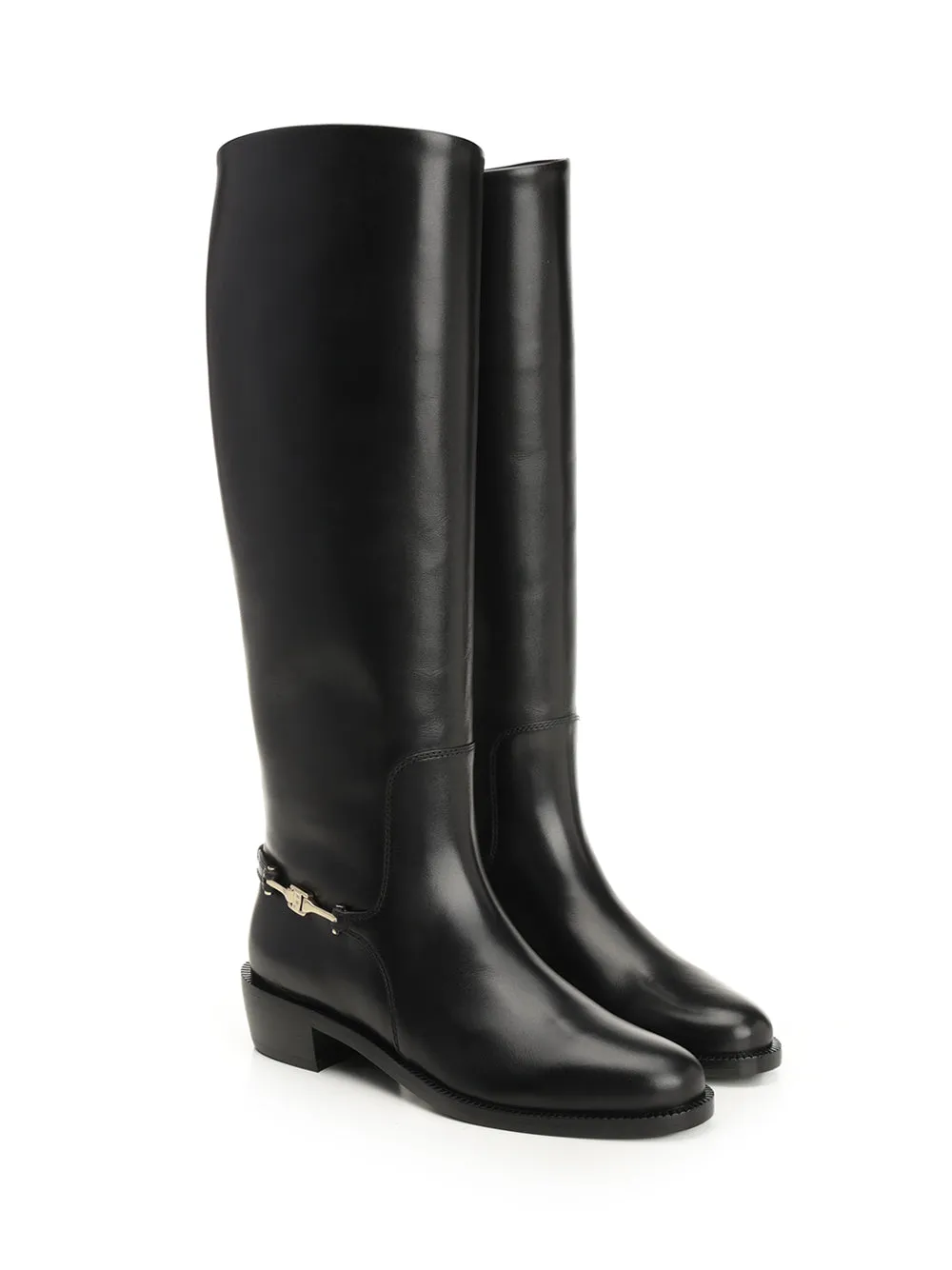 Boot With F Buckle Boots Black sold by Wanan Luxury product image thumbnail 2