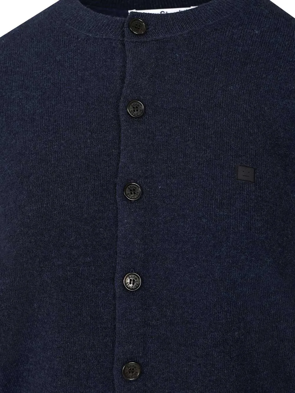 Crew Neck Wool Cardigan Knitwear Black sold by Wanan Luxury product image thumbnail 4