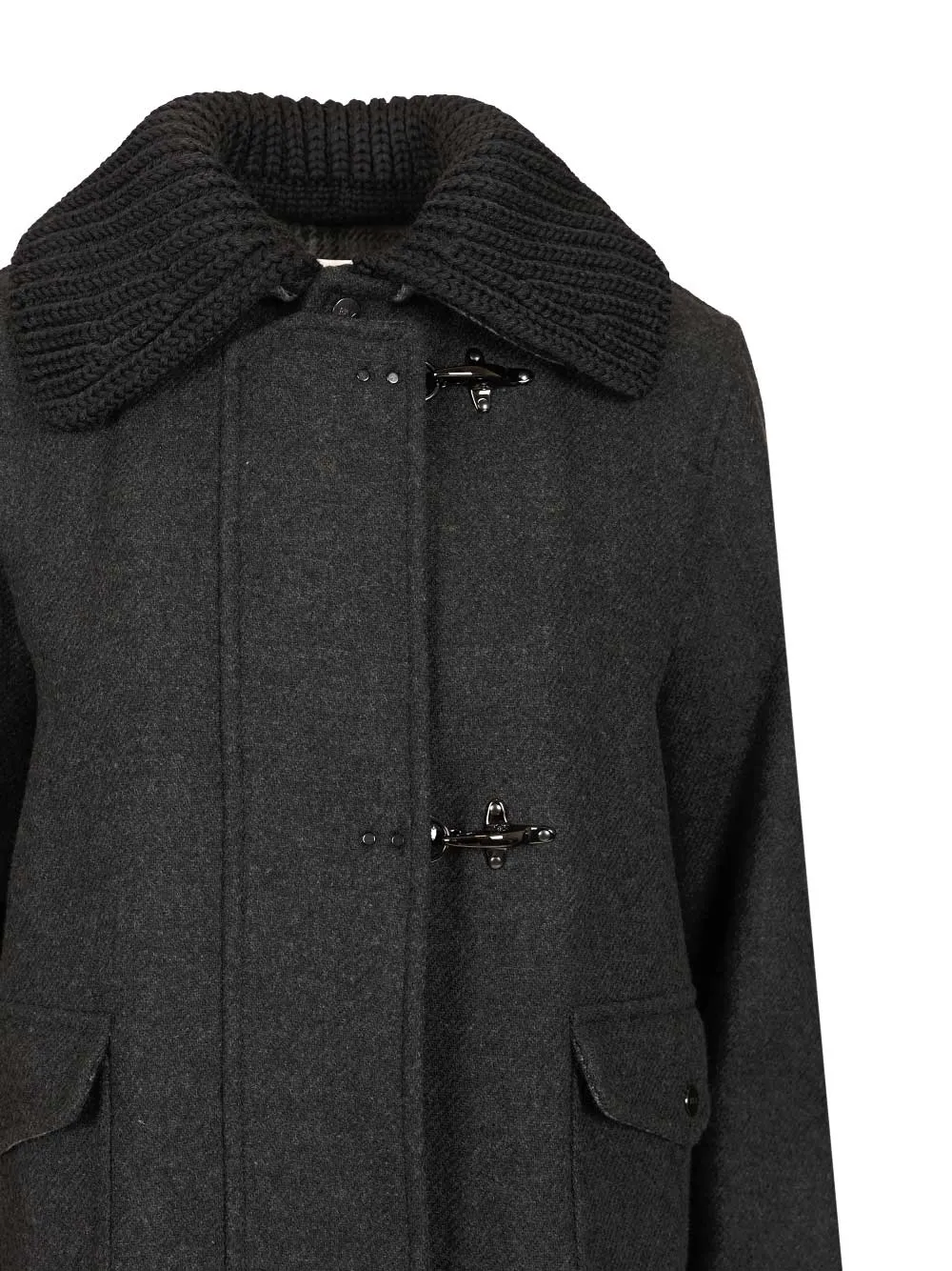 3-Hook Wool Jacket Coats Grey sold by Wanan Luxury product image thumbnail 4