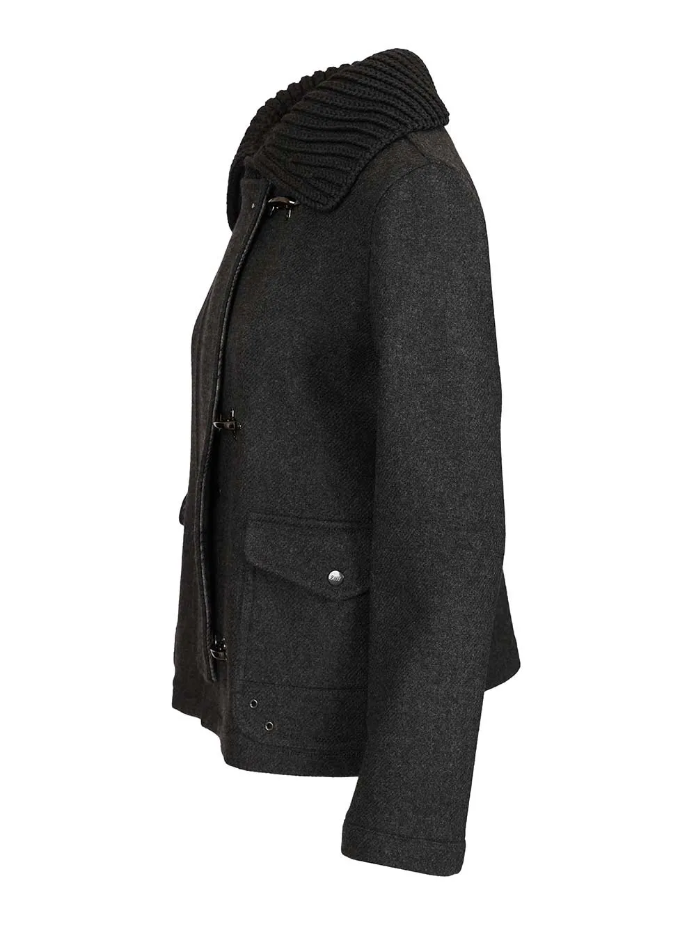 3-Hook Wool Jacket Coats Grey sold by Wanan Luxury product image thumbnail 3