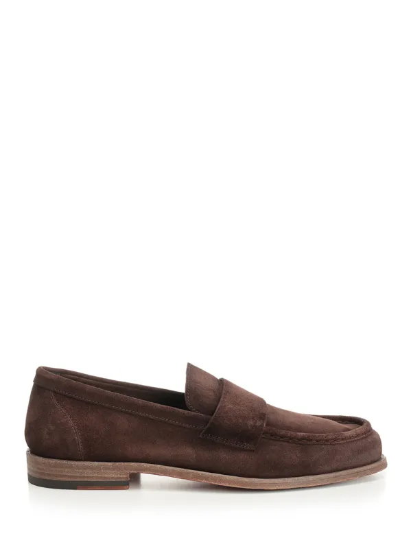 Suede Moccasin Scarpe Basse Brown made by Wanan Luxury