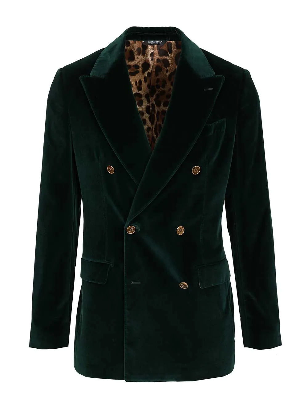 Double-Breasted Velvet Blazer Jackets Green sold by Wanan Luxury